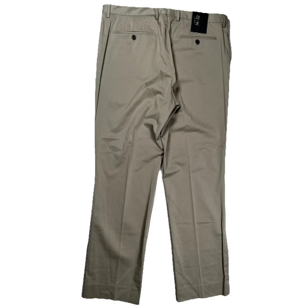 New Banana Republic Pants Men's 36x32 Khaki Slim Fit Manteco Italian Fabric NWOT